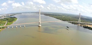 A panoramic view of Can Tho Bridge (Photo: SGGP) A panoramic view of Can Tho Bridge (Photo: SGGP)